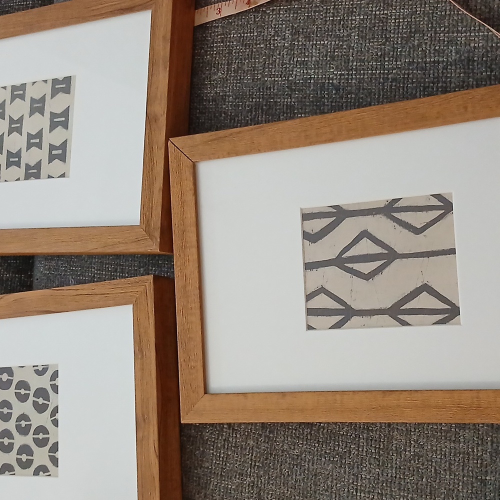 Set of Three Framed Abstract Prints